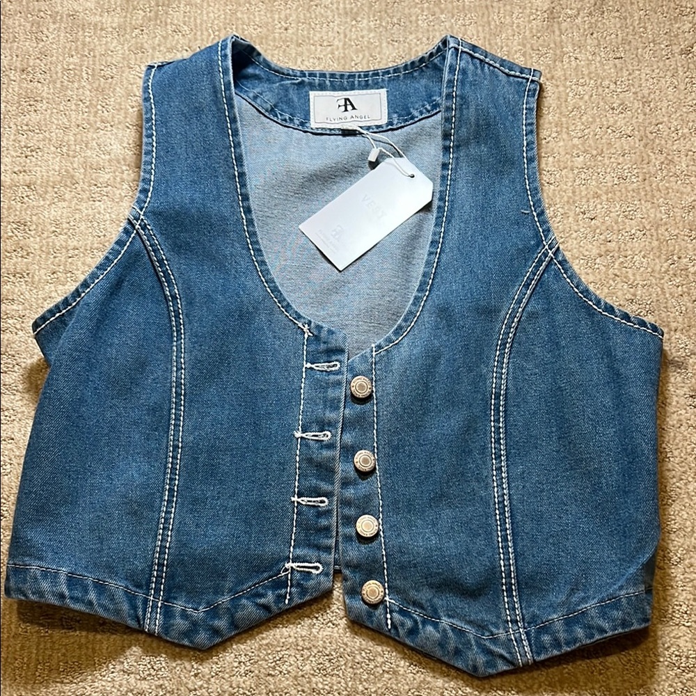 Flying Angel Denim Vest